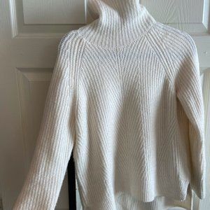 Madewell | White Knit Turtleneck Sweater | Size S